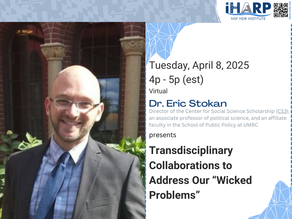 Talk: Transdisciplinary Collaborations to Address Our “Wicked Problems”