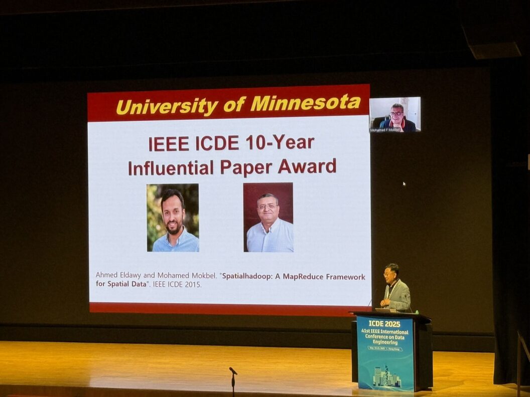 iHARP Senior Researcher Dr. Mohamed Mokbel receives prestigious Award