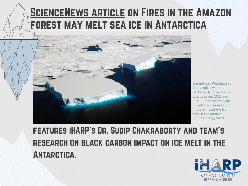 ScienceNews article on Fires in the Amazon forest may melt sea ice…